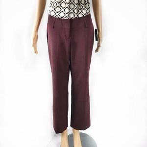 Worthington Curvy Fit Maroon Office Pants -Size 4